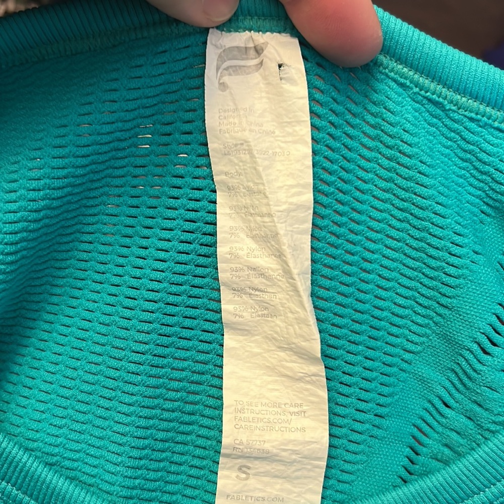 Fabletics Jaymee Mesh Long-Sleeve Top Style‎ #LS1931297 - Picture 8 of 9